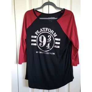 Harry Potter XL (15-17) Jr. Tee Shirt Platform 9‎ 3/4 Hogwarts Express Unisex